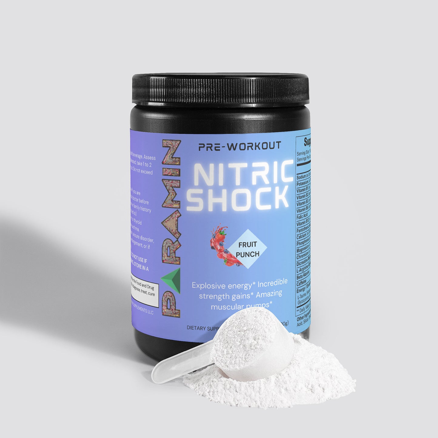 Nitric Shock Pre-Workout Powder (Fruit Punch)